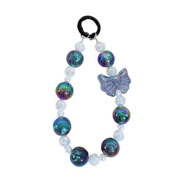 Sparkling Beads Phone Necklaces Unique Designings Bag Charm Fashionable Wrist Strap with Crystals Phone Pendant Present