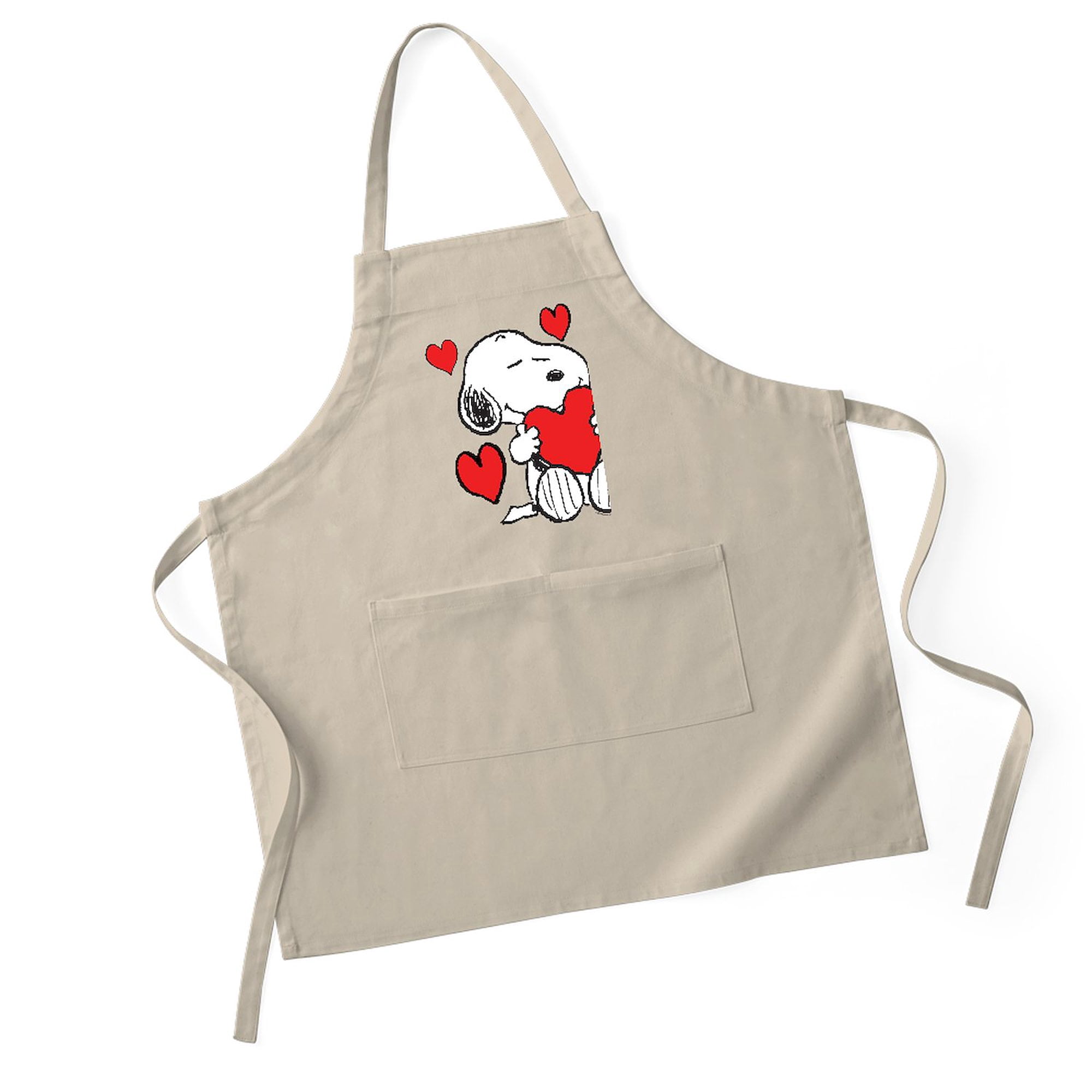 CafePress - Snoopy Hearts - Kitchen Apron with Pockets, Grilling Apron, Baking Apron