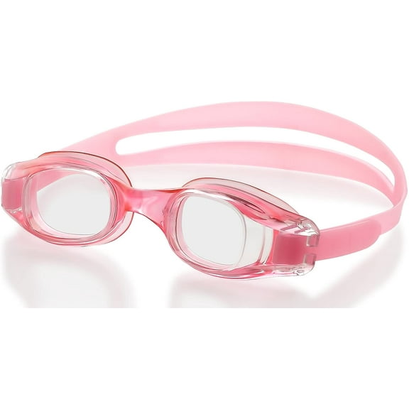 BEEMO Swimming Goggles for Adults - Universal Leak Resistant Eye-Socket Fit, Ultra UV Protection, Pink