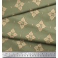 thumbnail image 2 of Soimoi Silk Fabric Floral Block Print Fabric by Yard 42 Inch Wide, 2 of 5