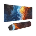 thumbnail image 2 of Xecao Red And Blue Flame Waves for Mouse Pad - Waterproof Extended Contour Mouse Mat, Large Gaming Mousepad Laptop Keyboard Mat with Non-Slip Rubber Base, 2 of 8