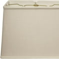 thumbnail image 4 of 16" Off White Throwback Rectangle Linen Lampshade, 4 of 5