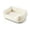 01-Beige 23.6x17.7x5.5in, variant on Sahpxhe Calming Dog Bed, Rectangle Deep Sleep Plush Bolster Pet Bed With Bubble Textured Surface For Small Medium Dogs