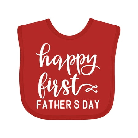 

Inktastic Happy 1st Father s Day Design Gift Baby Boy or Baby Girl Bib