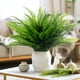 thumbnail image 3 of Plantas artificiales TURNMEON, 8 paquetes de helechos, decoración exterior, 3 of 7