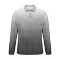 thumbnail image 6 of WRKEKC Men's Long Sleeve Shirts, Long Sleeve Tops for Men, Men's Casual Turndown Collar Gradient Print Pullover Fitness Sports Long Sleeve T-Shirt Blouse, 6 of 6