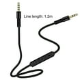 thumbnail image 5 of Xinyolin Audio Cable 1.2m Gold Plated Plug Volume Control 3.5mm Male to Male AUX Cord with Mic for Car Speaker, 5 of 8
