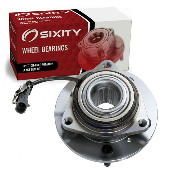 Sixity Auto 513121 Front Wheel Bearing Hub Assembly compatible with Chevy Impala Monte Carlo, for Cadillac DTS Eldorado Seville, for Buick Century, for Pontiac Grand Prix Bonneville - 5 Lug ABS