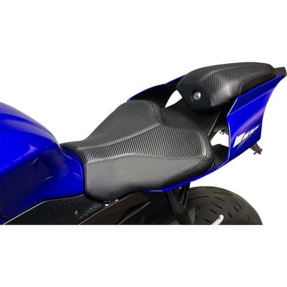 GP-V1 Seat (BLACK WITH CARBON FIBER LOOK) For 15-23 YAMAHA YZF-R1