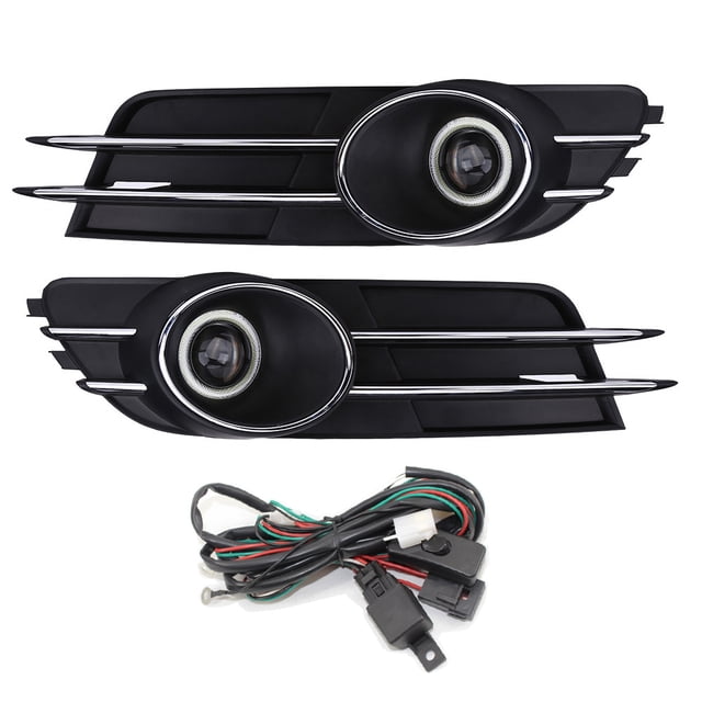 Fog Light,Car Front Bumper Foglight Fog Light Lamp Grille Car Front Fog Achieve More