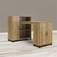 thumbnail image 6 of Home Square 2-Piece Home Office Set with Storage Cabinet with Drawer and Desk with Storage Cabinet in Natural, 6 of 20
