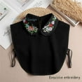 thumbnail image 2 of LoudSung False Collar Detachable Half Shirt Blouse Fake Collar Embroidery Elegant Design for Women Girls, 2 of 7