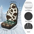thumbnail image 7 of Pzuqiu Aztec Cow Print Car Seat Cover Front Soft Comfortable Car Seats Covers Front Only Anti-Slip Elastic Fabrics Auto Interior Covers Full Coverage Seat Protector Fit for Most Cars, 7 of 7