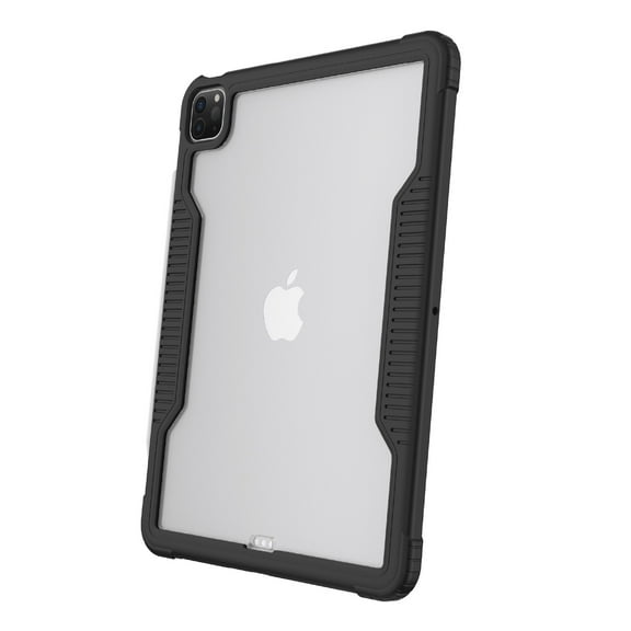 onn Slim Rugged Tablet Case for iPad Air 11" (M3, M2) / iPad Air (4th, 5th generation) / iPad Pro 11" (1st, 2nd, 3rd, 4th generation) - Black/Clear