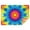 Colorful Tie Dye, variant on Rainbow Tie Dye Mandala Pattern Rectangle Tablecloth 60"x102",Waterproof Polyester Rectangle Table Cloth, Wipeable Spillproof Polyester Tablecloth for Dining, Camping, Indoor and Outdoor