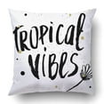 thumbnail image 1 of BOSDECO phrase Conceptuelle Dessinée à la Main, Housse de Coussin Tropicale 18x18 Pouces, 1 of 2