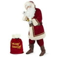 thumbnail image 3 of Santa Suit Adults Men Santa Claus Costume 10Pcs Deluxe Professional Velvet Adult Christmas Outfit Holiday Cosplay Set -XXXL, 3 of 7