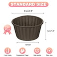thumbnail image 2 of Forros de Mini Cupcake Uxcell para Hornear Cupcake, 150Pcs Forros de Muffins para Cupcake, Soportes para Cupcake, Café, 2 of 5