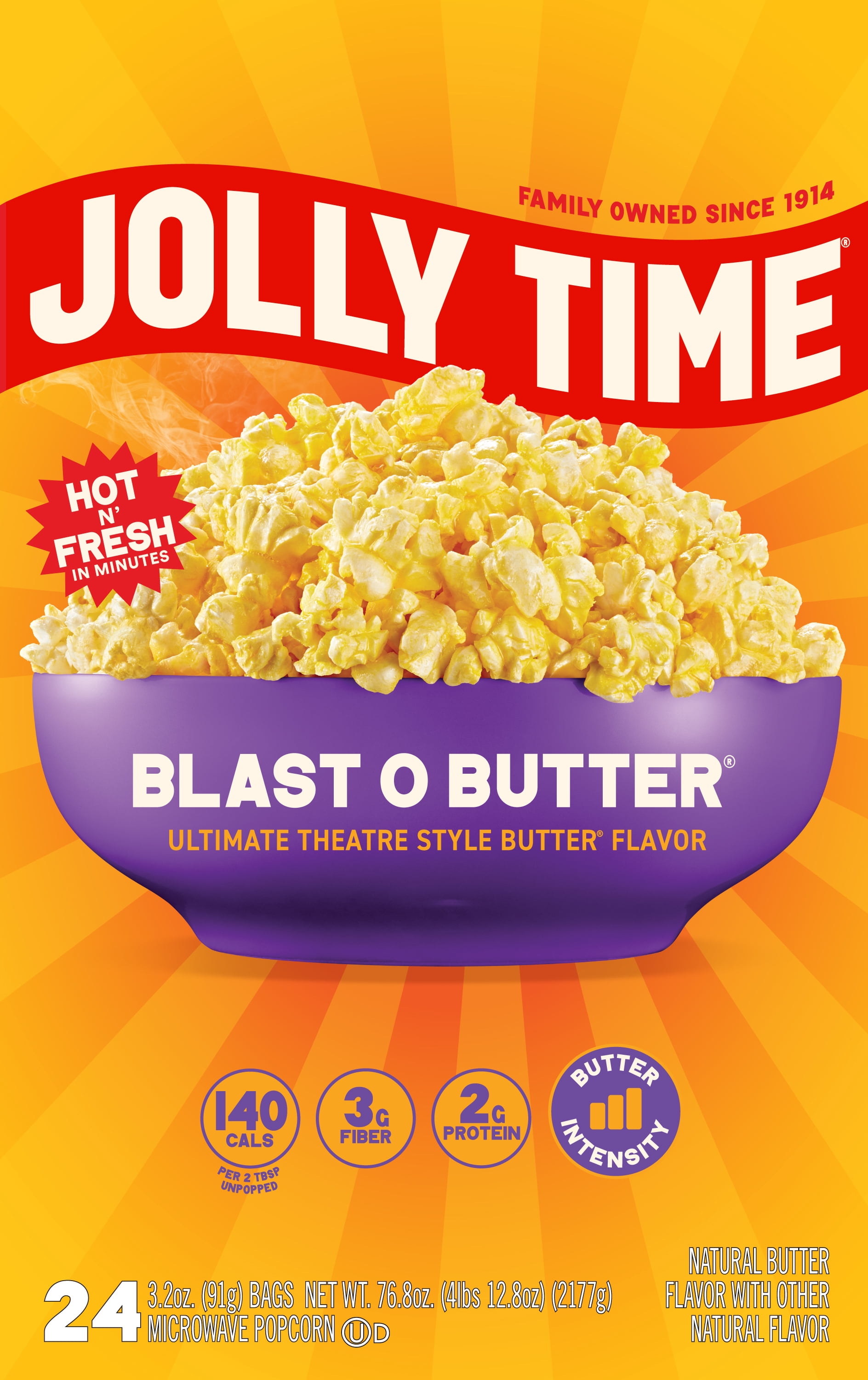 JOLLY TIME The Big Cheez Gourmet Cheddar Cheese Microwave Popcorn