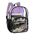thumbnail image 2 of PVC Transparent Backpacks Clear Backpack for Travel and Outings Melting Ice Popsicle Pattern, 2 of 7