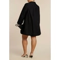 thumbnail image 2 of ELOQUII Women's Plus Size Bubble Hem Mini Shirt Dress, 2 of 2
