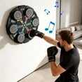 thumbnail image 4 of Hearth & Gear Machine de Boxe Murale Musicale avec Connexion de Boxe Lumières LED Colorées 5 Vitesses Réglables Modes d'Entraînement Multiples Roue de Yoga Sangle de Flexibilité Robuste pour Danse Traversin de Yoga Rectangulaire, 4 of 7