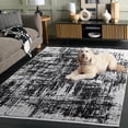 thumbnail image 3 of Safavieh Mila Marquis Abstract Area Rug, Ivory/Black, 5'3" x 7'6", 3 of 11
