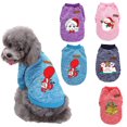 thumbnail image 1 of Pijamas navideños para perros, ropa para mascotas, disfraces navideños para perros, monos para cachorros, azul, Papá Noel, 1 of 8