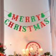 thumbnail image 3 of Pancarta de Feliz Navidad, banderas colgantes, diseño de escenas, decoraciones navideñas creativas para Copo de nieve, 3 of 9