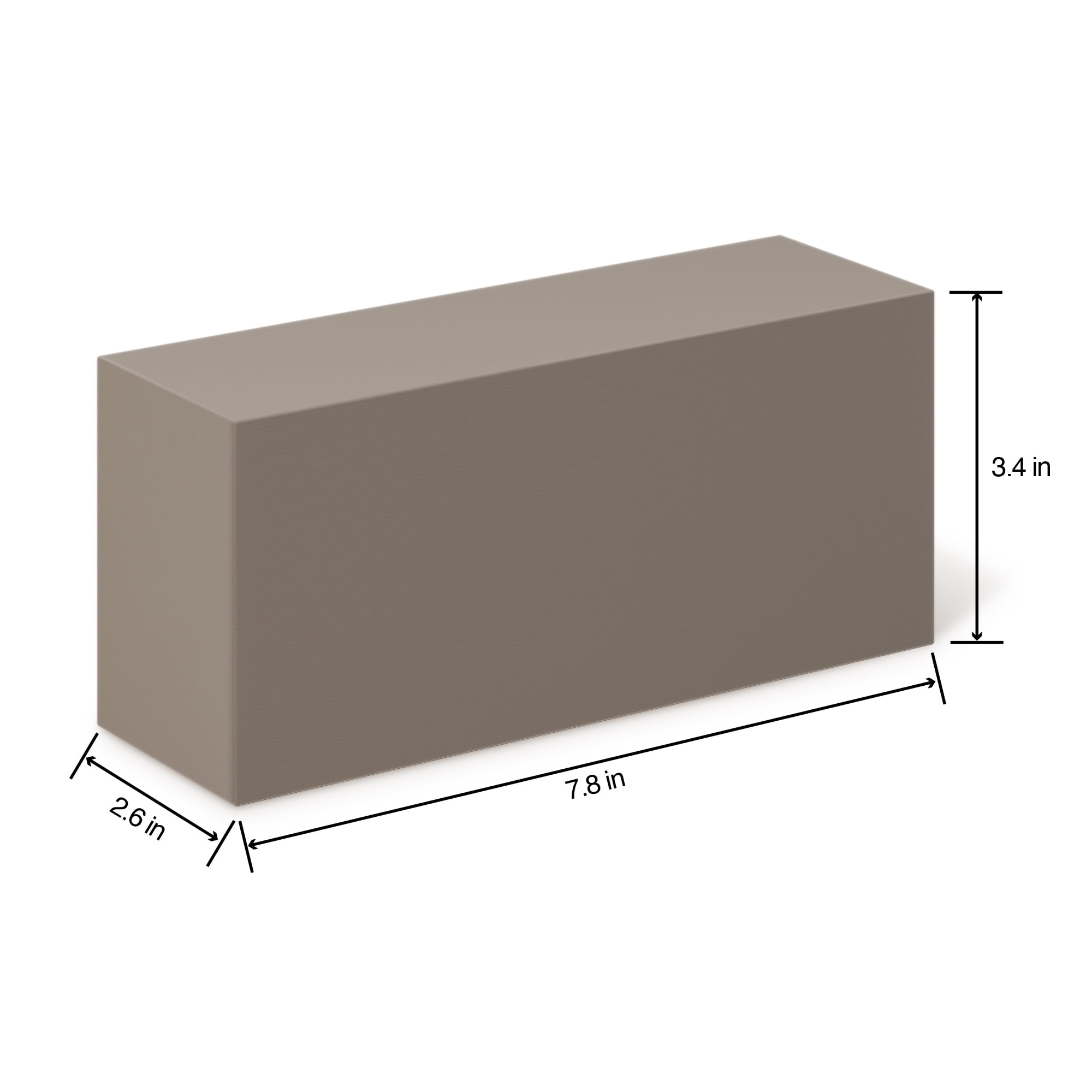 (3 pack) FloraCraft Floral Desert DryFōM 3 Piece Brick 2.6 x 3.4 x 7.8 inch Brown