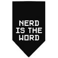 thumbnail image 2 of Pet and Dog Bandana Screen Printed, "Nerd Is The Word", 2 of 10