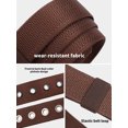 thumbnail image 5 of Catelles Brown Nylon Belt - Durable Pin Buckle Design for Outdoor, and Everyday Wear，Gift Box,120CM Length, 5 of 12