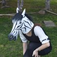 thumbnail image 2 of Máscara para cosplay, cebras, Halloween, carnaval, pascua, látex, 2 of 2