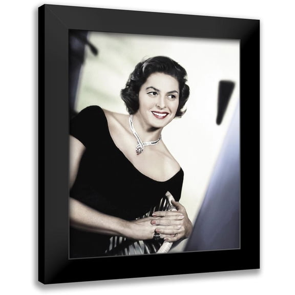 Hollywood Photo Archive 12x14 Black Modern Framed Museum Art Print Titled - Ingrid Bergman - Indiscreet