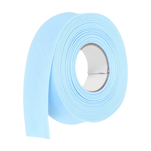 1 Inch Double Fold Bias Tape Polyester Continuous Bulk Bias Tape for Sewing, Seaming Quilting Hemming Binding Crafts (Light Blue 6 Yards)