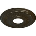 thumbnail image 3 of Ekena Millwork 11 3/4"OD x 3 5/8"ID x 1"P Blackthorn Ceiling Medallion (Fits Canopies up to 4 7/8"), Hand-Painted Stone Hearth Crackle, 3 of 7