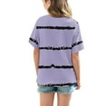 thumbnail image 4 of WQQZJJ Teen Girls Clothes,Casual Striped Tops Crew Neck Short Sleeve T-Shirt Stylish Summer Loose Comfortable Shirt, 4 of 7