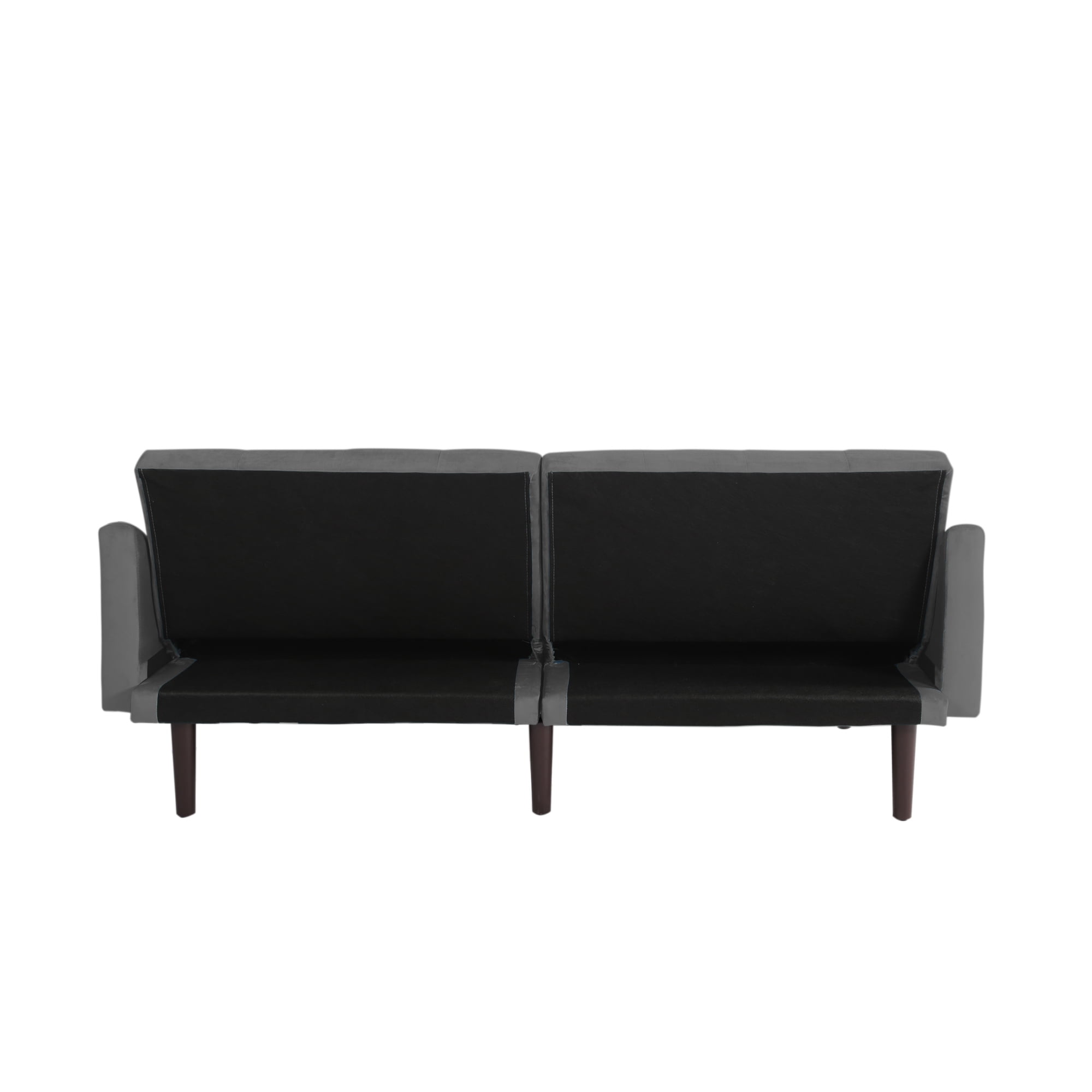 Kepooman Modern Velvet Convertible Sofa Bed for Living Room Bedroom, Button Tufted Curved Arms Futon Couch for Compact Living Space, Adjustable Lounge Sofa Bed Sleeper for Home Apartment, Gray Kepooman Modern Velvet Convertible Sofa Bed for Living Room Bedroom, Button Tufted Curved Arms Futon Couch for Compact Living Space, Adjustable Lounge Sofa Bed Sleeper for Home Apartment, Gray