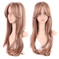 thumbnail image 1 of Perruque Synthétique Bouclée Longue avec Franges Cheveux Courts Perruques Résistant à la Chaleur Pleine Perruque Pleine Tête pour les Femmes Blondes highlight, 1 of 4