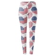 thumbnail image 4 of Independence Day Womens Leggings Pants for Women Trousers Casual Trendy 2024 Red S, 4 of 5