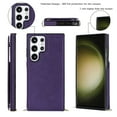 thumbnail image 2 of Nalacover Crossbody Wallet Case for Samsung Galaxy S24 Ultra, RFID Blocking Premium PU Leather Shoulder Strap Lanyard Shockproof Magnetic Cover with Card Slots Holder Kickstand Case, Purple, 2 of 8
