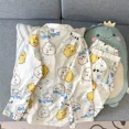 thumbnail image 5 of Trendy New Cloud Cotton Long Sleeve Sleepwear Cute Sweet Cartoon Design Women's Nightgown Home Clothes Suite, 5 of 10