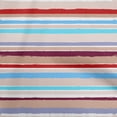 thumbnail image 1 of oneOone Tissu Flex Coton Rouge Géométrique Rayures Inégales Matériel de Robe Tissu Imprimé Tissu au Mètre 40 Pouces de Large, 1 of 4