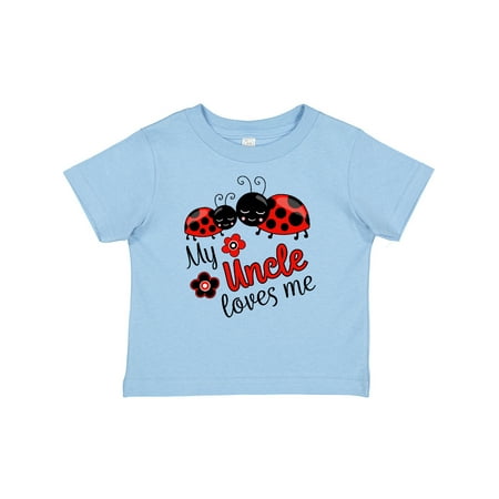 

Inktastic My Uncle Loves Me with Cute Ladybugs Gift Baby Boy or Baby Girl T-Shirt