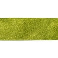 thumbnail image 5 of Northlight Shimmering Solid Christmas Wired Craft Ribbon - 2.5" x 10 Yards - Lime Green, 5 of 6