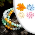 thumbnail image 6 of HOMYL 1200 Pieces Large Hole Opaque Beads DIY Crafting Supplies Acrylic Beads, 6 of 8