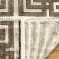 thumbnail image 4 of SAFAVIEH Martha Stewart Vermont Geometric Squares Wool Area Rug, Ivory/Brown, 4' x 6', 4 of 6