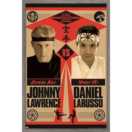 Cobra Kai - Versus Wall Poster, 22.375" x 34", Framed