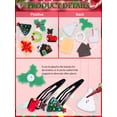 thumbnail image 4 of Juego de 100 abalorios navideños de resina Kalolary para bricolaje, 4 of 7