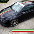 thumbnail image 2 of 6"x78" for BMW M Color Stripes Decal Sticker BMW Hood Front Rear Bumpers Side Fenders (Italian Flag Stripe Decal Sticker), 2 of 3